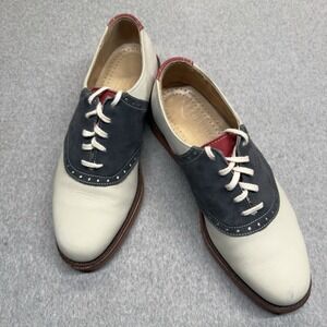 Vintage Cole Haan Limited Special Edition Derby Saddle Shoes Mens 7 Summer 1996